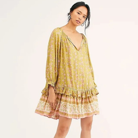 Spell & The Gypsy Collective Dahlia Tunic Floral Print Dress Size Medium - Picture 4 of 14